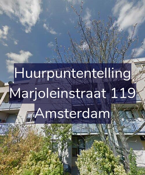 Foto gevel Huurpuntentelling voor Marjoleinstraat 119, Amsterdam