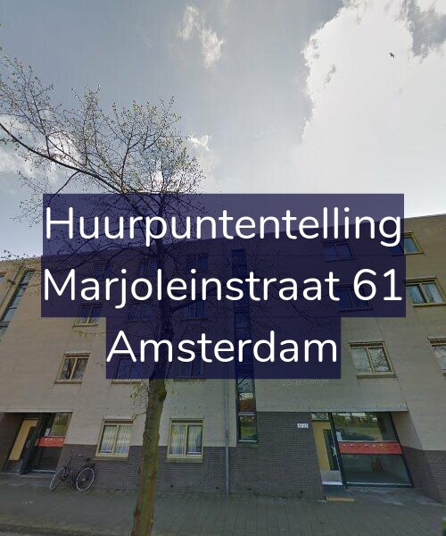 Foto gevel Huurpuntentelling voor Marjoleinstraat 61, Amsterdam