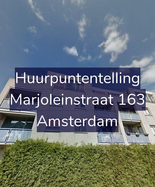 Foto gevel Huurpuntentelling voor Marjoleinstraat 163, Amsterdam