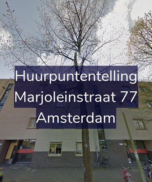 Foto gevel Huurpuntentelling voor Marjoleinstraat 77, Amsterdam