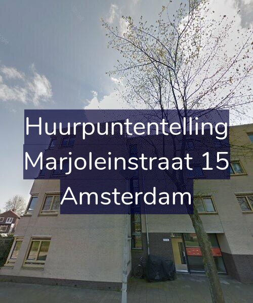 Foto gevel Huurpuntentelling voor Marjoleinstraat 15, Amsterdam