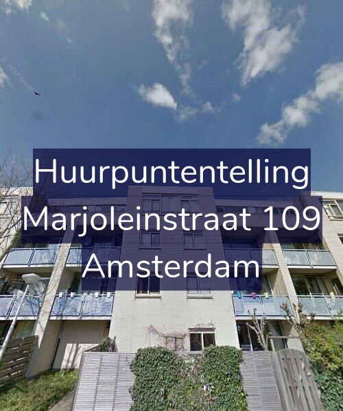 Foto gevel Huurpuntentelling voor Marjoleinstraat 109, Amsterdam