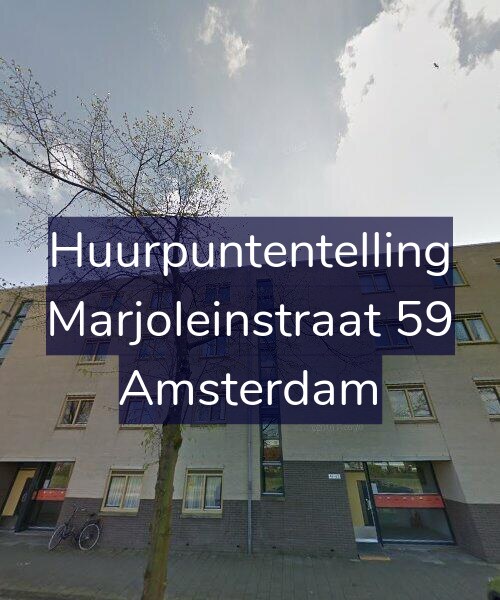Foto gevel Huurpuntentelling voor Marjoleinstraat 59, Amsterdam
