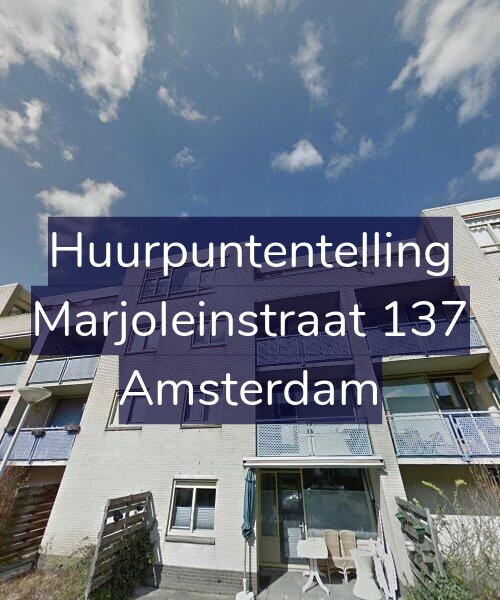 Foto gevel Huurpuntentelling voor Marjoleinstraat 137, Amsterdam