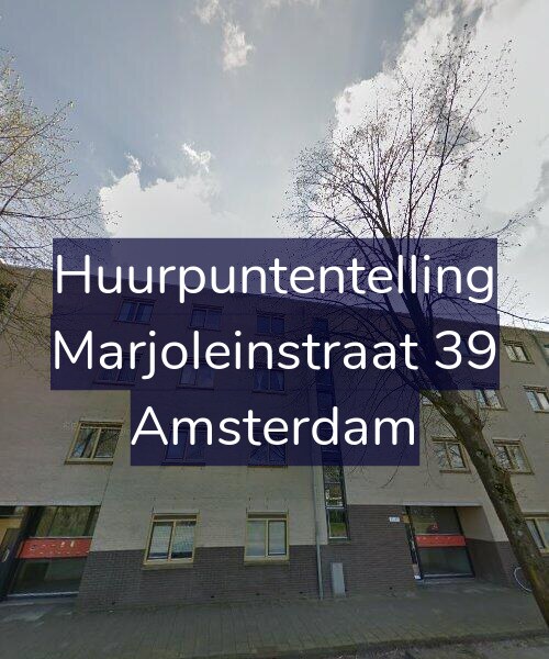 Foto gevel Huurpuntentelling voor Marjoleinstraat 39, Amsterdam