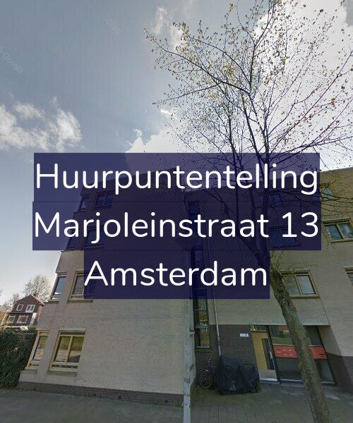 Foto gevel Huurpuntentelling voor Marjoleinstraat 13, Amsterdam