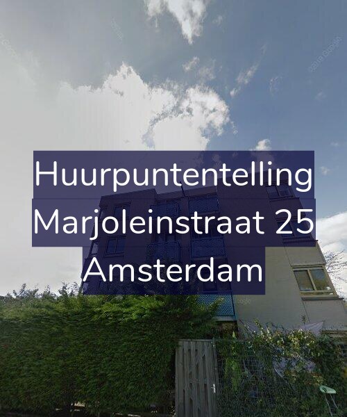 Foto gevel Huurpuntentelling voor Marjoleinstraat 25, Amsterdam