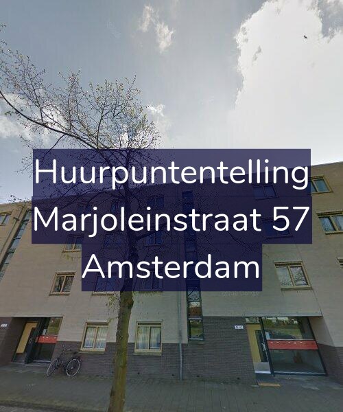 Foto gevel Huurpuntentelling voor Marjoleinstraat 57, Amsterdam