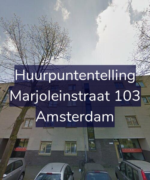 Foto gevel Huurpuntentelling voor Marjoleinstraat 103, Amsterdam