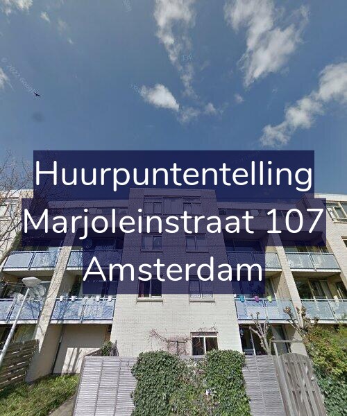 Foto gevel Huurpuntentelling voor Marjoleinstraat 107, Amsterdam