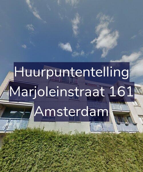 Foto gevel Huurpuntentelling voor Marjoleinstraat 161, Amsterdam