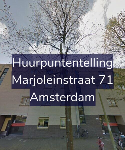 Foto gevel Huurpuntentelling voor Marjoleinstraat 71, Amsterdam