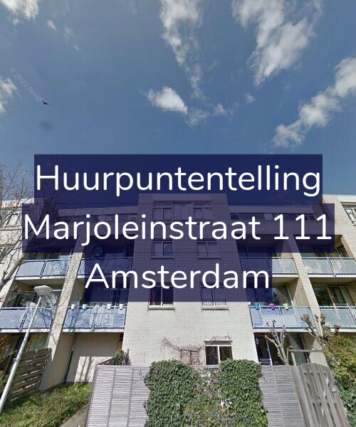 Foto gevel Huurpuntentelling voor Marjoleinstraat 111, Amsterdam
