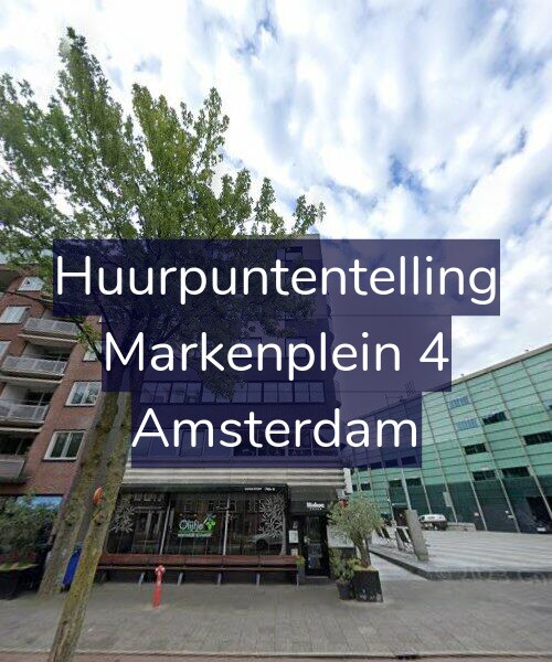 Foto gevel Huurpuntentelling voor Markenplein 4, Amsterdam