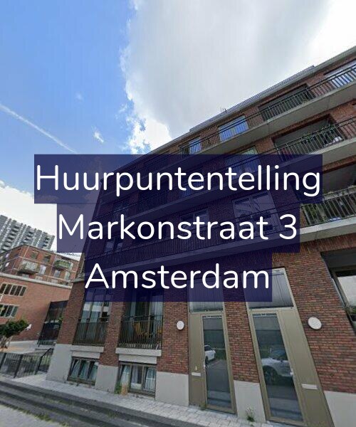Foto gevel Huurpuntentelling voor Markonstraat 3, Amsterdam