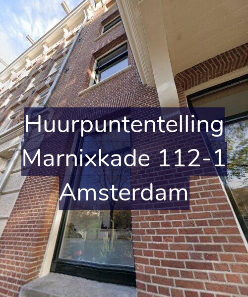 Foto gevel Huurpuntentelling voor Marnixkade 112-1, Amsterdam