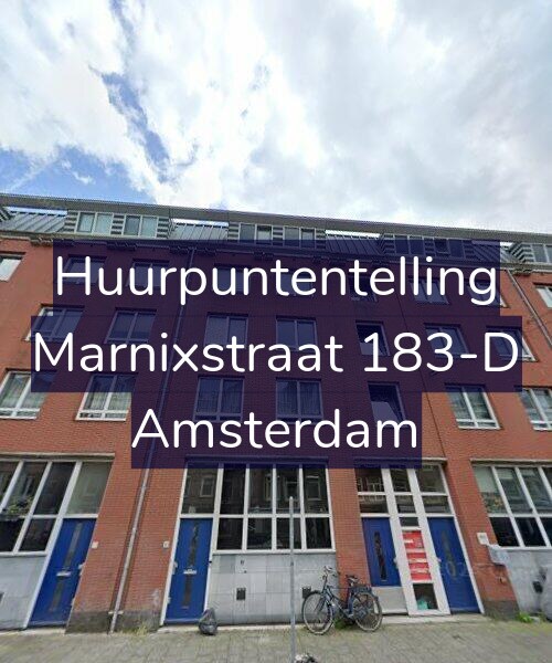 Foto gevel Huurpuntentelling voor Marnixstraat 183-D, Amsterdam