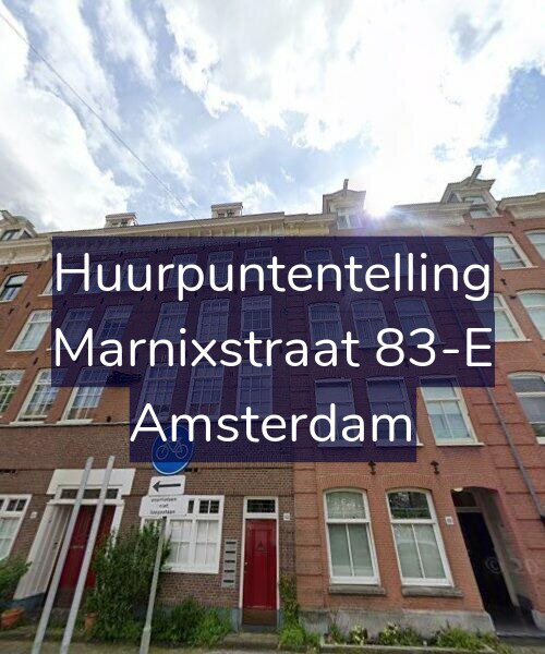 Foto gevel Huurpuntentelling voor Marnixstraat 83-E, Amsterdam