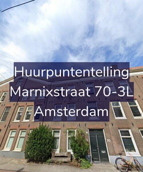 Foto gevel Huurpuntentelling voor Marnixstraat 70-3L, Amsterdam