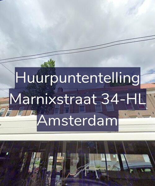 Foto gevel Huurpuntentelling voor Marnixstraat 34-HL, Amsterdam