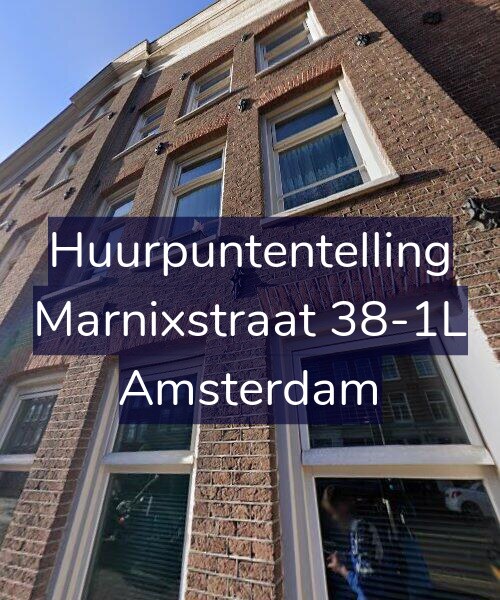 Foto gevel Huurpuntentelling voor Marnixstraat 38-1L, Amsterdam