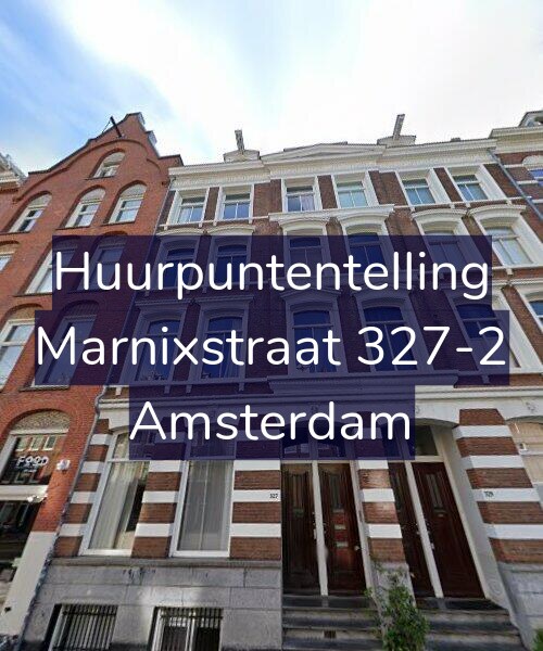 Foto gevel Huurpuntentelling voor Marnixstraat 327-2, Amsterdam