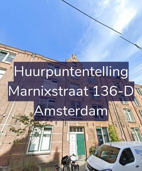 Foto gevel Huurpuntentelling voor Marnixstraat 136-D, Amsterdam