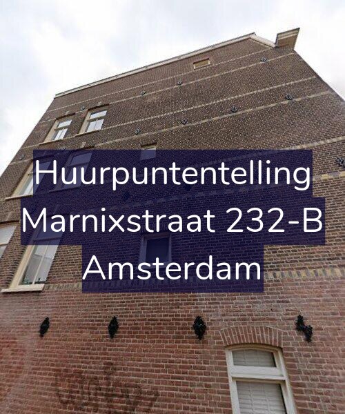 Foto gevel Huurpuntentelling voor Marnixstraat 232-B, Amsterdam
