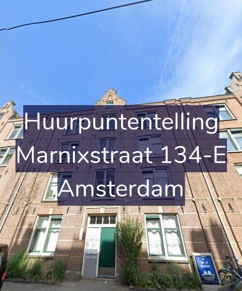 Foto gevel Huurpuntentelling voor Marnixstraat 134-E, Amsterdam