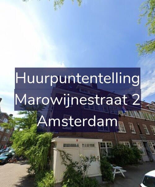 Foto gevel Huurpuntentelling voor Marowijnestraat 2, Amsterdam