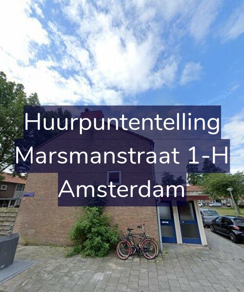 Foto gevel Huurpuntentelling voor Marsmanstraat 1-H, Amsterdam