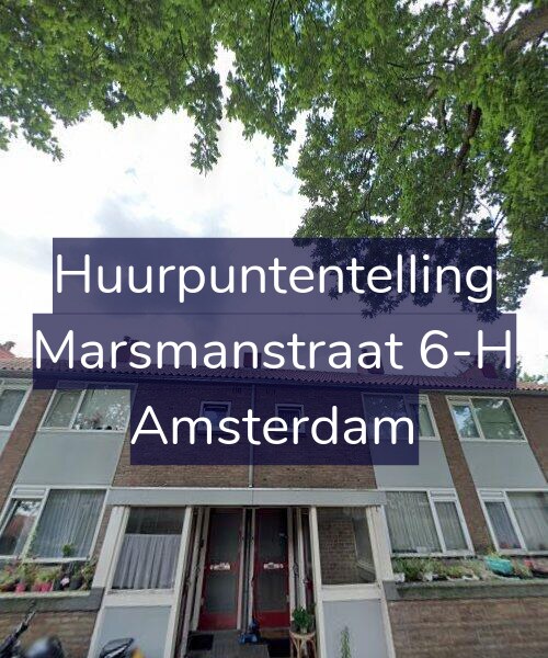 Foto gevel Huurpuntentelling voor Marsmanstraat 6-H, Amsterdam