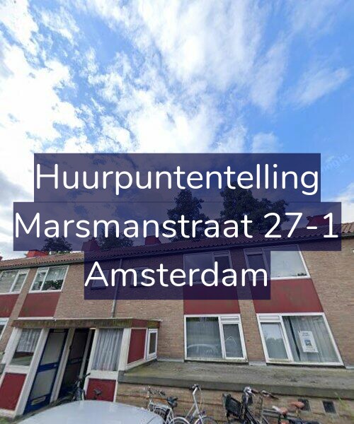 Foto gevel Huurpuntentelling voor Marsmanstraat 27-1, Amsterdam