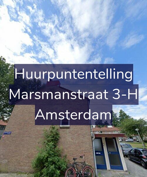 Foto gevel Huurpuntentelling voor Marsmanstraat 3-H, Amsterdam