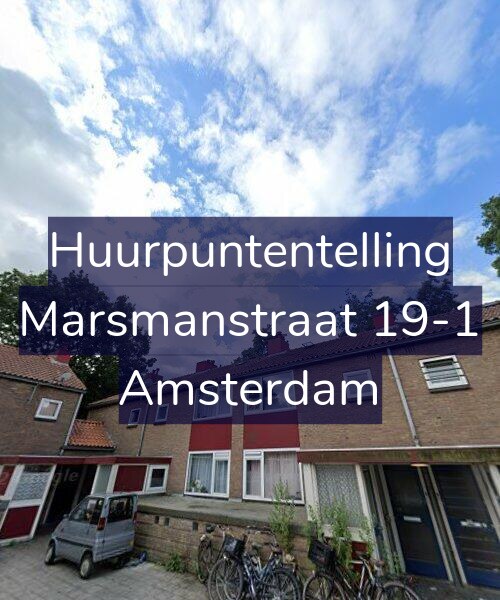 Foto gevel Huurpuntentelling voor Marsmanstraat 19-1, Amsterdam