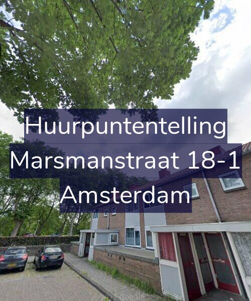 Foto gevel Huurpuntentelling voor Marsmanstraat 18-1, Amsterdam