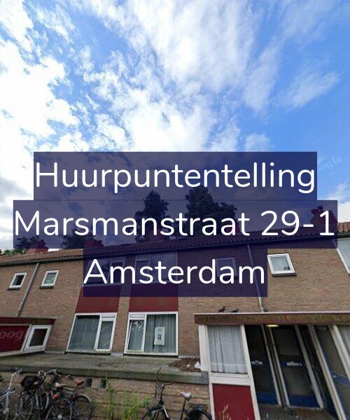 Foto gevel Huurpuntentelling voor Marsmanstraat 29-1, Amsterdam