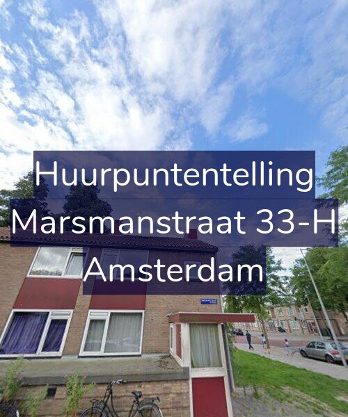 Foto gevel Huurpuntentelling voor Marsmanstraat 33-H, Amsterdam