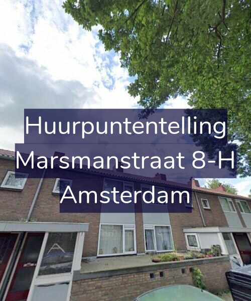 Foto gevel Huurpuntentelling voor Marsmanstraat 8-H, Amsterdam