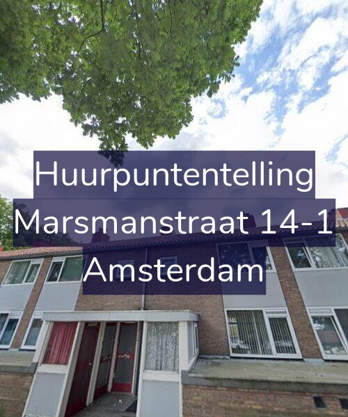 Foto gevel Huurpuntentelling voor Marsmanstraat 14-1, Amsterdam