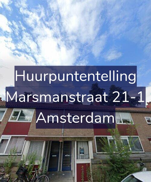 Foto gevel Huurpuntentelling voor Marsmanstraat 21-1, Amsterdam