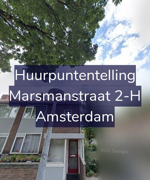Foto gevel Huurpuntentelling voor Marsmanstraat 2-H, Amsterdam
