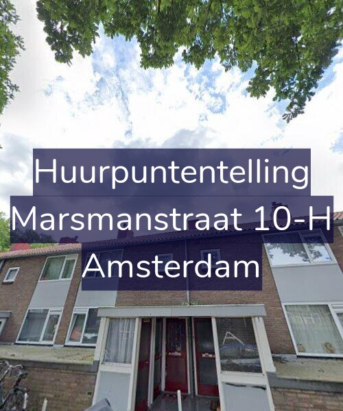 Foto gevel Huurpuntentelling voor Marsmanstraat 10-H, Amsterdam
