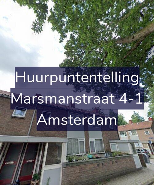 Foto gevel Huurpuntentelling voor Marsmanstraat 4-1, Amsterdam