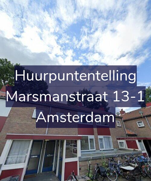 Foto gevel Huurpuntentelling voor Marsmanstraat 13-1, Amsterdam
