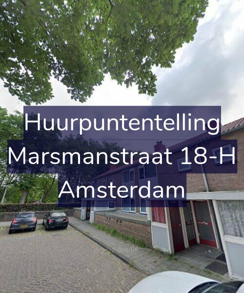 Foto gevel Huurpuntentelling voor Marsmanstraat 18-H, Amsterdam