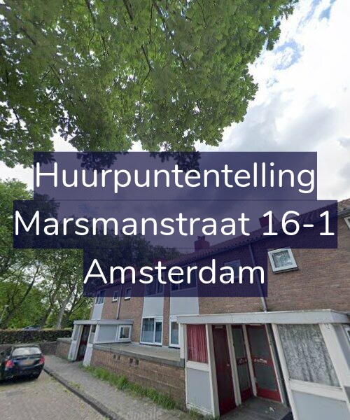 Foto gevel Huurpuntentelling voor Marsmanstraat 16-1, Amsterdam