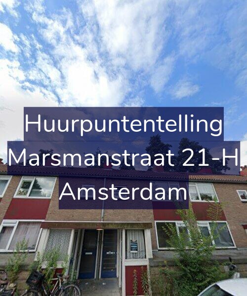 Foto gevel Huurpuntentelling voor Marsmanstraat 21-H, Amsterdam