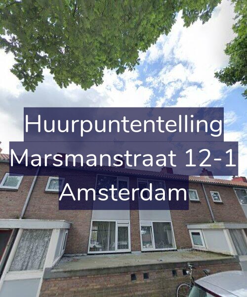 Foto gevel Huurpuntentelling voor Marsmanstraat 12-1, Amsterdam