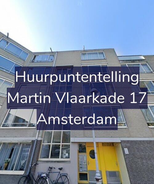 Foto gevel Huurpuntentelling voor Martin Vlaarkade 17, Amsterdam
